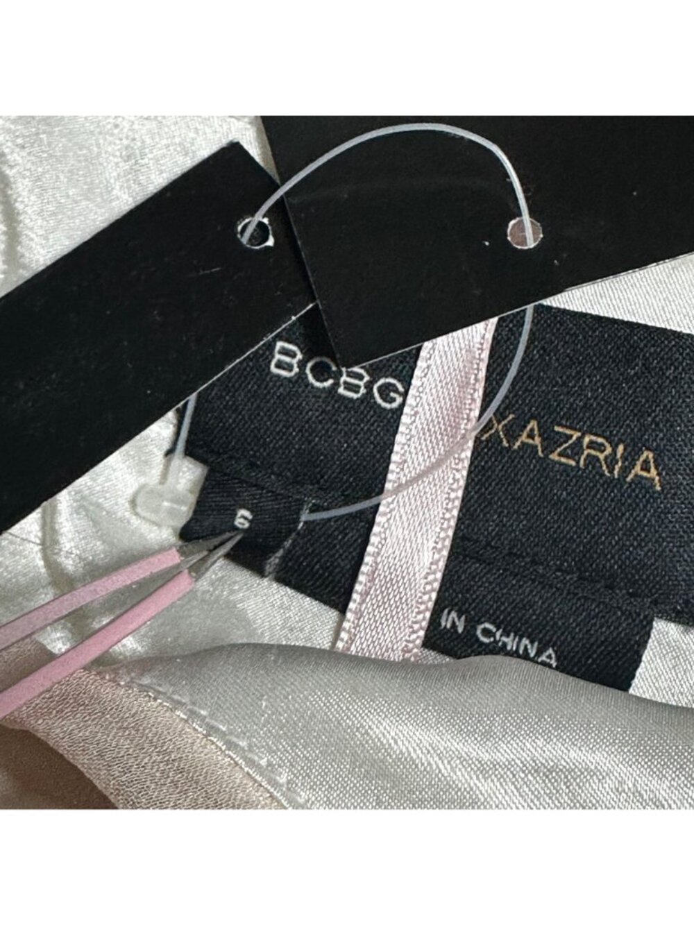 BCBGMAXAZRIA Womens Silk Babydoll Halter Dress Pink Floral Fairy Romantic SZ 6 - Picture 4 of 9